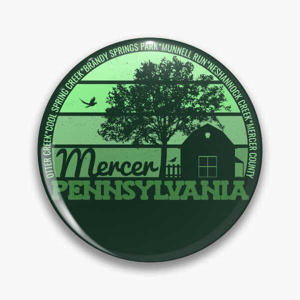 Item preview, Mercer Pennsylvania Sunset Retro Vintage Local Pride Logo designed and sold by CRHPOD20.