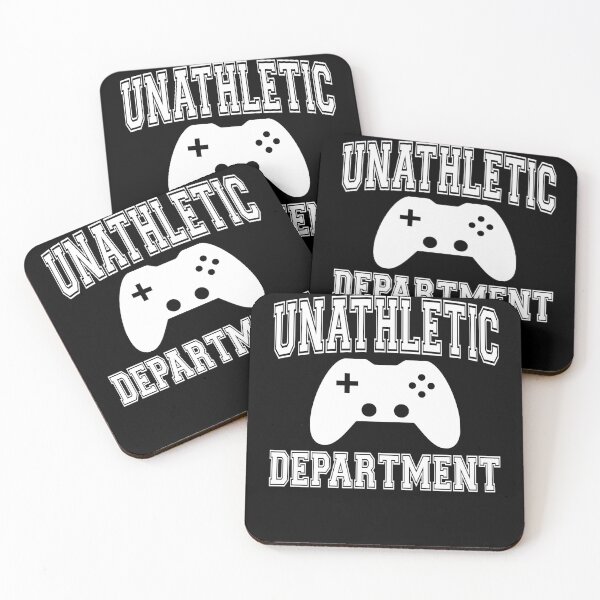 Item preview, Funny Nerdy Unathletic Department Video Game Player White Text designed and sold by MathWare MathClips.