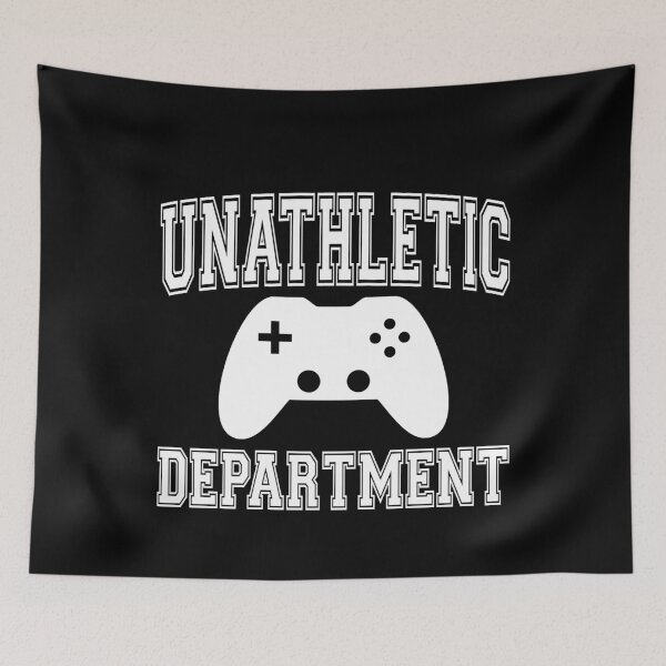 Item preview, Funny Nerdy Unathletic Department Video Game Player White Text designed and sold by MathWare MathClips.