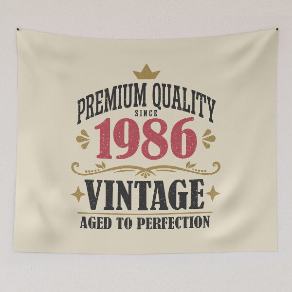 Item preview, 40th Birthday Vintage 1986 Premium Quality 40 Years Old designed and sold by eclecTEEq.