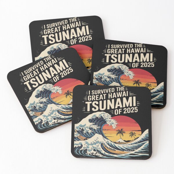 Item preview, Epic Survival I Survived The Great Hawaii Tsunami of 2025 32  designed and sold by CombatTask.