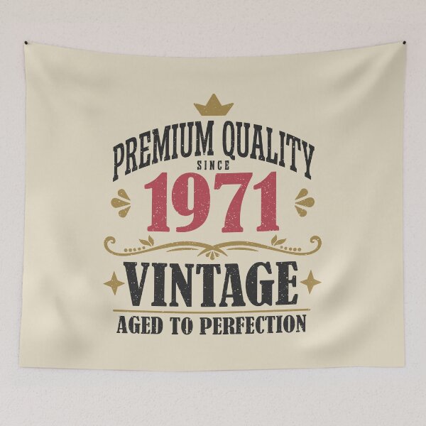 Item preview, 55th Birthday Vintage 1971 Premium Quality 55 Years Old designed and sold by eclecTEEq.
