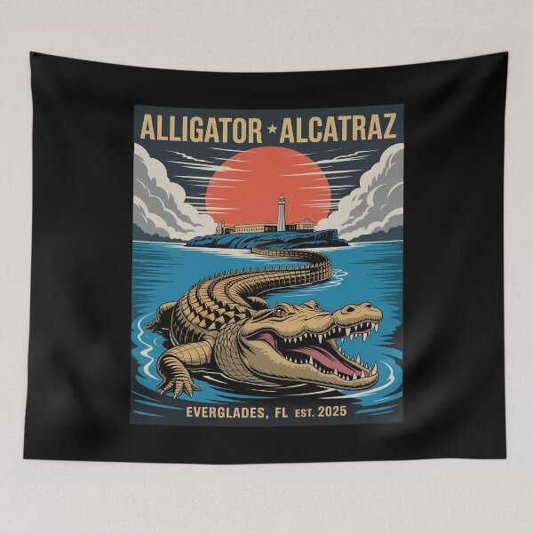 Item preview, Alligator Alcatraz, Florida Everglades Prison 4  designed and sold by PowAcademy.