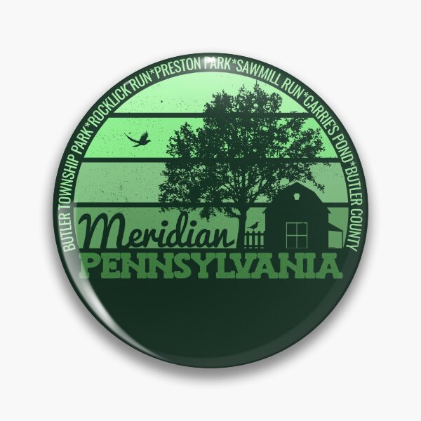 Item preview, Meridian Pennsylvania Sunset Retro Vintage Local Pride Logo designed and sold by CRHPOD20.