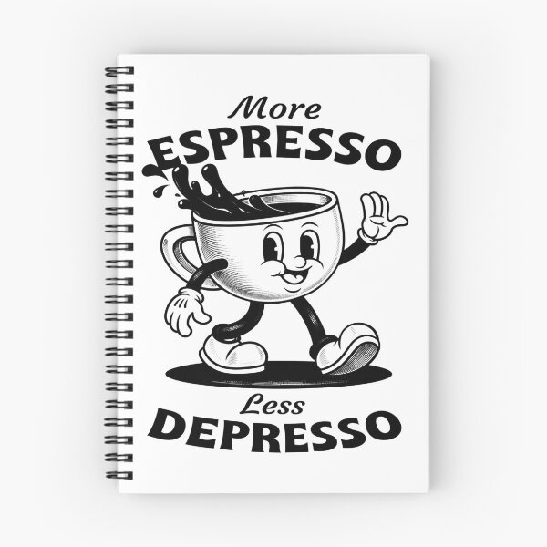 Item preview, More Espresso, Less Depresso – Vintage Coffee Motivation designed and sold by DariusZD.
