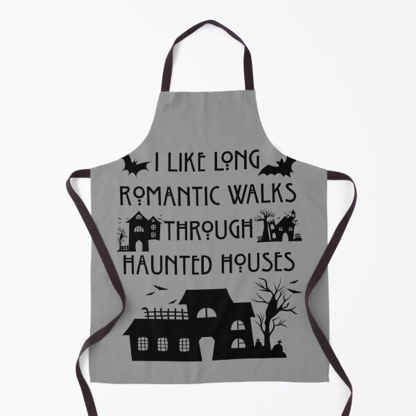 Item preview, Funny Nerdy I Like Romantic Walks Through Haunted Houses Gothic Black Text designed and sold by MathWare MathClips.
