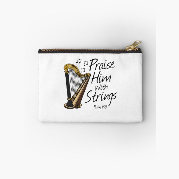 Item preview, Harp, Praise Him With Strings, Christian Harpist designed and sold by doodlerob.