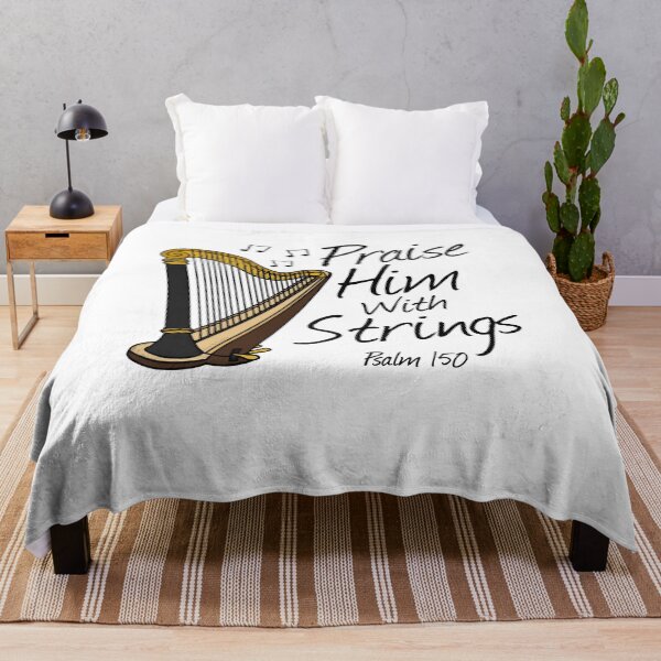 Item preview, Harp, Praise Him With Strings, Christian Harpist designed and sold by doodlerob.