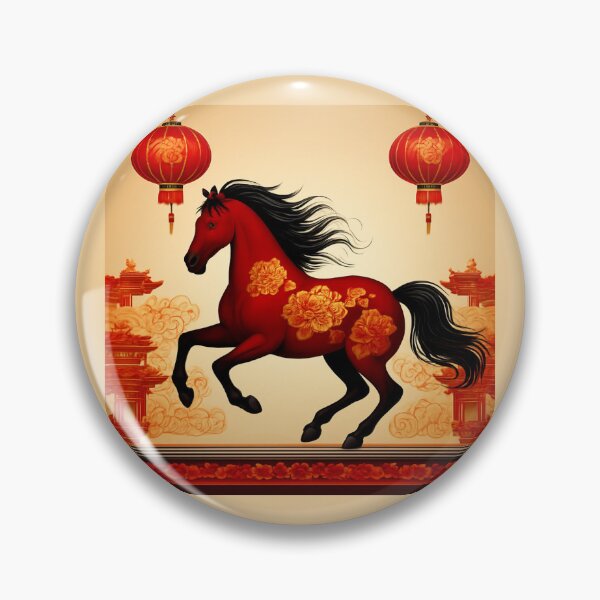 Item preview,  Fire Horse of Luck and Protection 2026 designed and sold by Zofia Sosnecka.