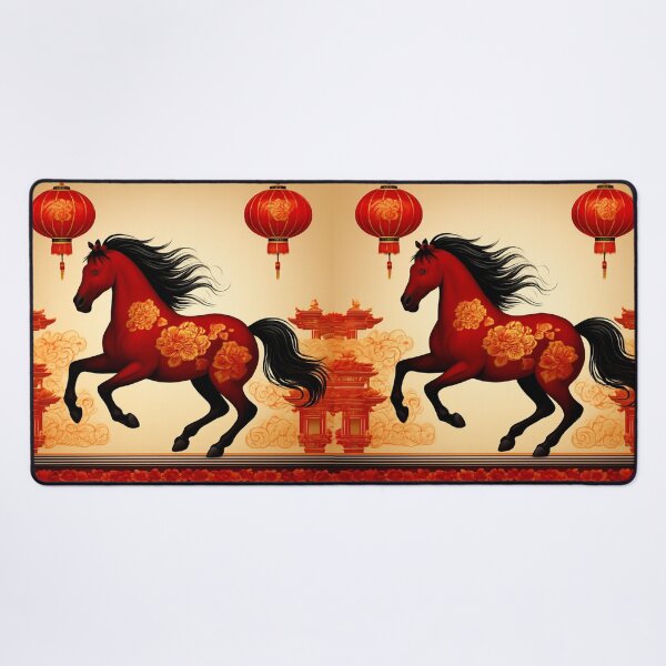 Item preview, Fire Horse of Luck and Protection 2026 designed and sold by Zofia Sosnecka.