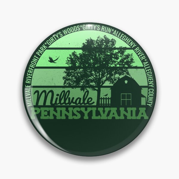 Item preview, Millvale Pennsylvania Sunset Retro Vintage Local Pride Logo designed and sold by CRHPOD20.