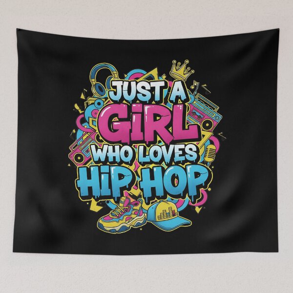 Item preview, Just A Girl Who Loves Hip Hop Music designed and sold by Leonardo Palumbo.