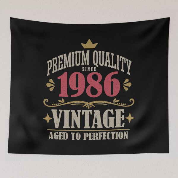 Item preview, 40th Birthday Vintage 1986 Premium Quality 40 Years Old designed and sold by eclecTEEq.