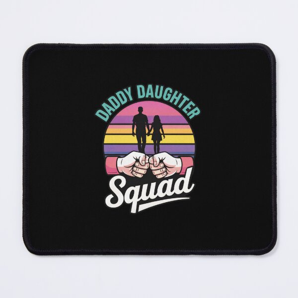 Item preview, Daddy Daughter Squad – Retro Sunset Father and Girl Fist Bump designed and sold by w66aboo.