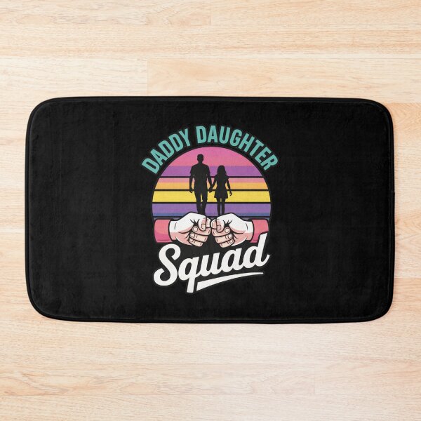 Item preview,  Daddy Daughter Squad – Retro Sunset Father and Girl Fist Bump designed and sold by w66aboo.