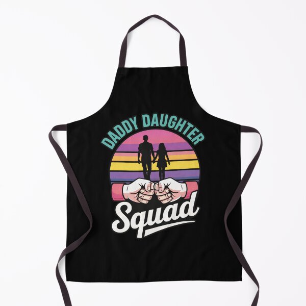 Item preview, Daddy Daughter Squad – Retro Sunset Father and Girl Fist Bump designed and sold by w66aboo.