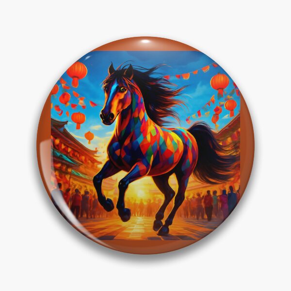 Item preview,  Fire Horse of Luck and Protection 2026 designed and sold by Zofia Sosnecka.