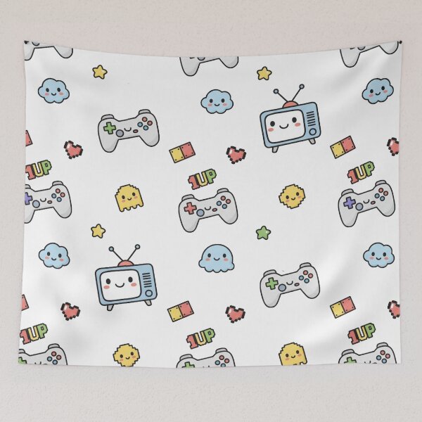 Item preview, Game Night Parade – Cute Video Game Pattern Illustration designed and sold by unthinkabletees.