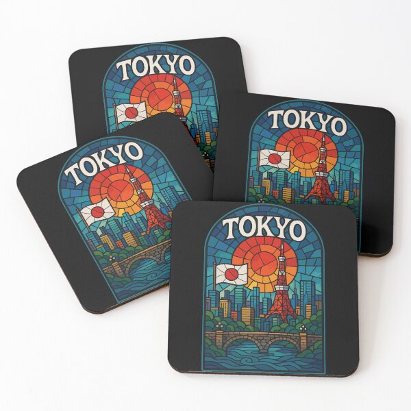 Item preview, Tokyo Japan Retro Stained Glass Travel designed and sold by TomFrontierArt.
