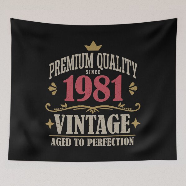 Item preview, 45th Birthday Vintage 1981 Premium Quality 45 Years Old designed and sold by eclecTEEq.