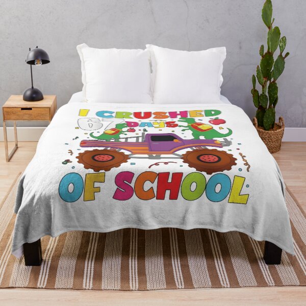 Item preview, I Crushed 67 Days of School Dinosaur Monster Truck Shirt designed and sold by YYoYY.