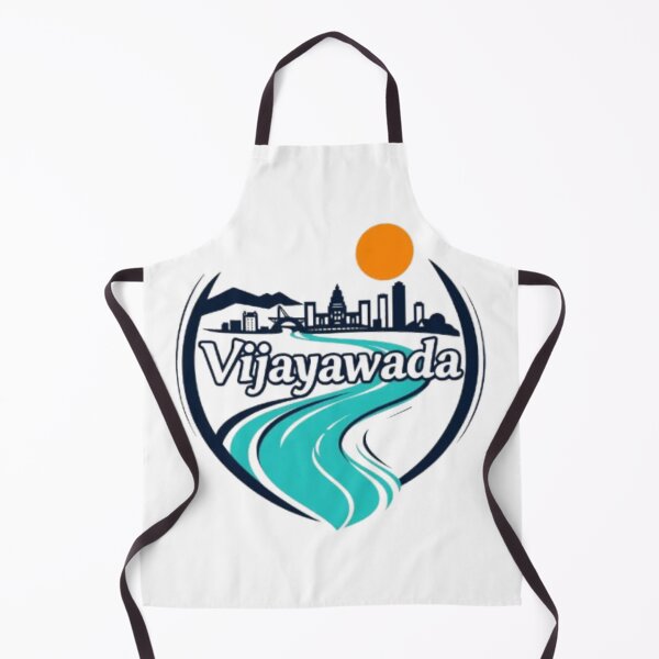 Item preview, Vijayawada City Skyline Design with Krishna River and Rising Sun designed and sold by MystiColo.