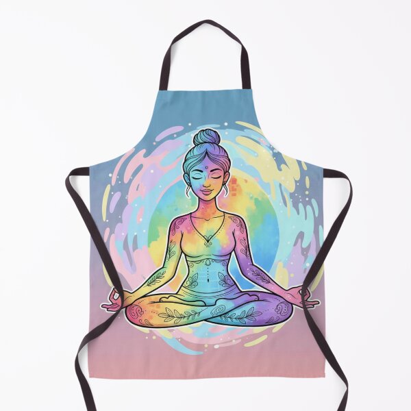Item preview, Colorful Yoga Lady designed and sold by mezzilicious.