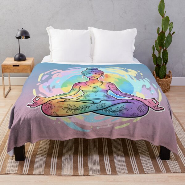 Item preview, Colorful Yoga Lady designed and sold by mezzilicious.