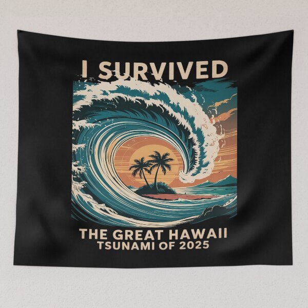 Item preview, I Survived The Great Hawaii Tsunami of 2025  designed and sold by CombatTask.