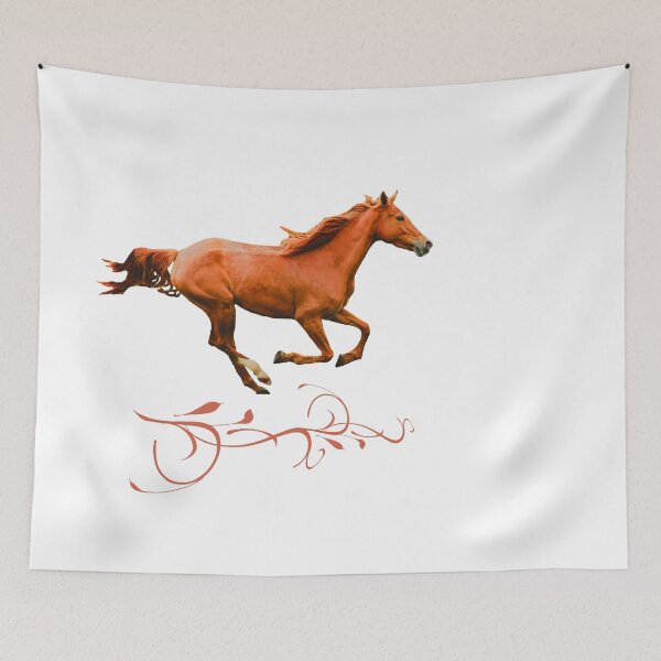 Item preview, Galloping Ginger Horse with Birds – Minimal Logo Design designed and sold by Dotadoari.