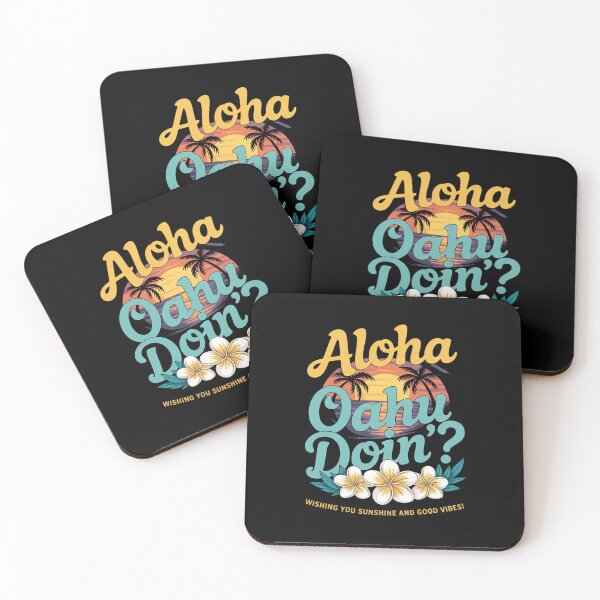 Item preview, Oahu pun hibiscus flower relaxing friendly Hawaii  designed and sold by MythWoot.