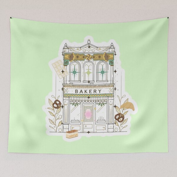Item preview, Magical Bakery Illustration – Dreamy Cake Shop with Floating Desserts designed and sold by Sugar Wisdom .