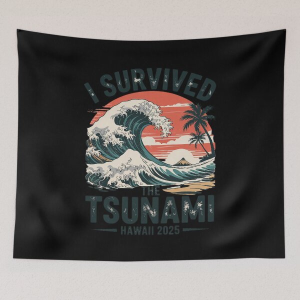 Item preview, I Survived Hawaii Tsunami 2025 Hawaiian Vacation 2  designed and sold by CombatTask.