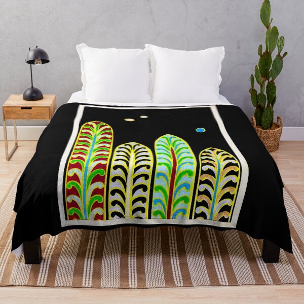 Item preview, ✧ Celestial Fronds – Abstract Night Garden ✧ designed and sold by WheelieGdArt.