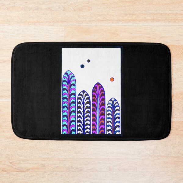 Item preview, ✧ Celestial Fronds – Abstract Night Garden ✧-INVERTED designed and sold by WheelieGdArt.