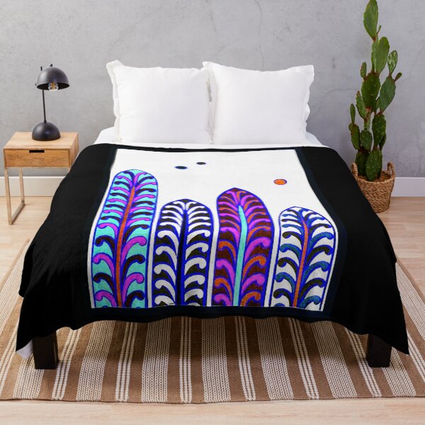 Item preview, ✧ Celestial Fronds – Abstract Night Garden ✧-INVERTED designed and sold by WheelieGdArt.