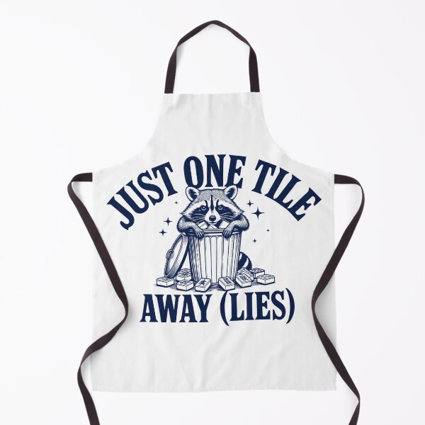 Item preview, Mahjong - Just One Tile Away Funny Raccoon designed and sold by TheBeesForYou.