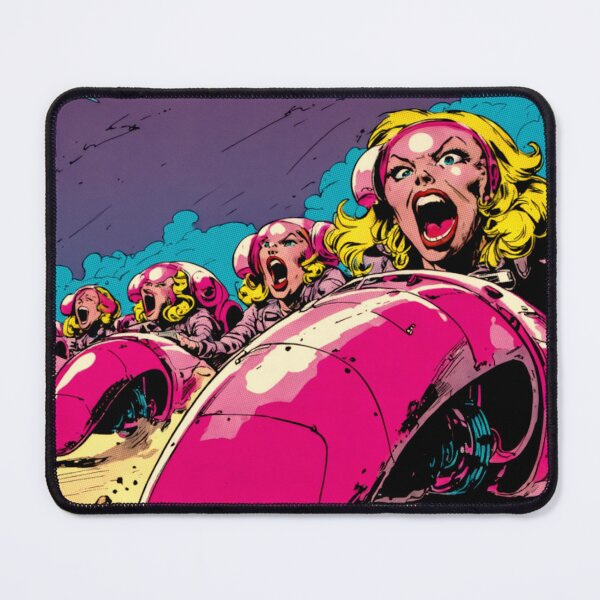Item preview, ASTRO PEGGY > 1960s Parody Comic-book Fun Illustration designed and sold by NickWhittleArt.