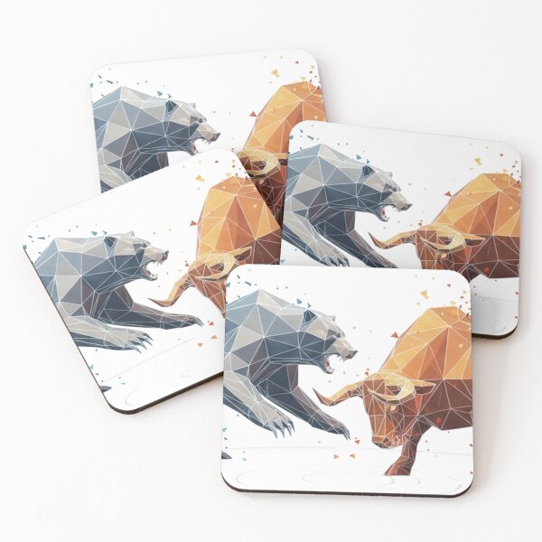 Item preview, Market Duel –  Bull vs Bear Stock Market Illustration designed and sold by unthinkabletees.
