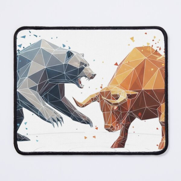 Item preview, Market Duel –  Bull vs Bear Stock Market Illustration designed and sold by unthinkabletees.