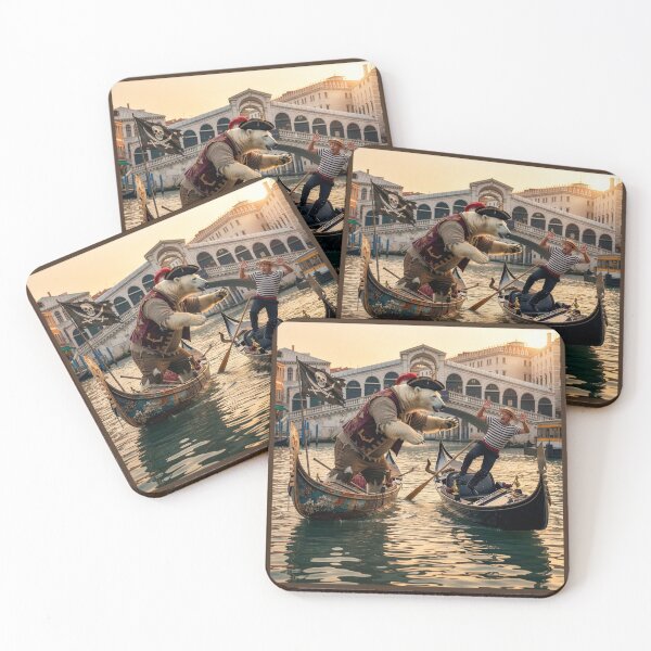 Item preview, Polar Bear Pirate Gondolier Muscles Out the Competition designed and sold by Tridentulus.