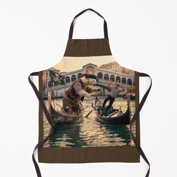 Item preview, Polar Bear Pirate Gondolier Muscles Out the Competition designed and sold by Tridentulus.