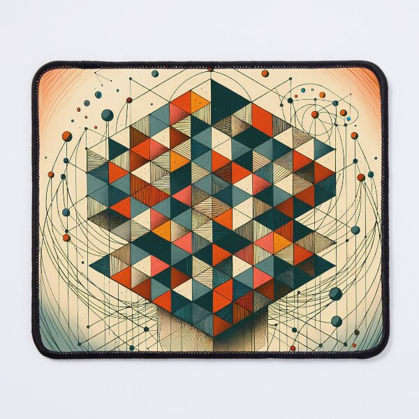 Item preview, Geometric Abstract Art in Earthy Tones designed and sold by InkSmithery.