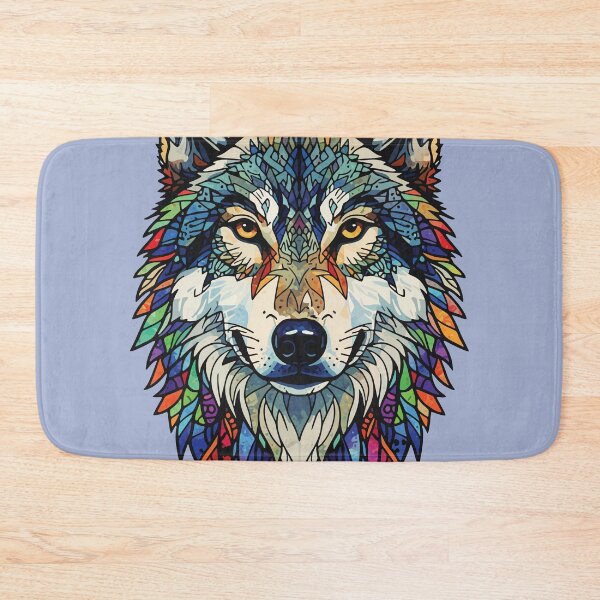 Item preview, Wolf bust mosaic designed and sold by designmari.