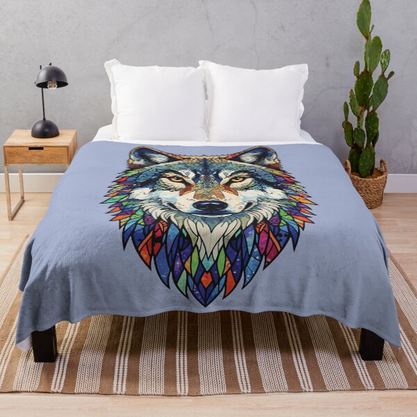 Item preview, Wolf bust mosaic designed and sold by designmari.