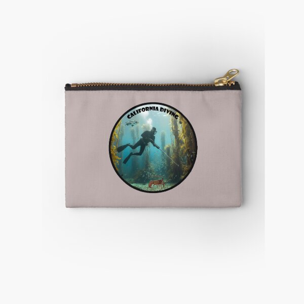 Item preview, California Freediving Spearfishing Diver with Kelp, Fish and a Lobster URM designed and sold by urmaddad.