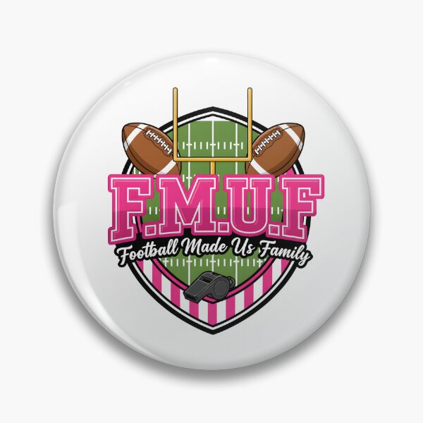Item preview, FMUF Football Made Us Family Pink Typography Design designed and sold by jussraystoybox.