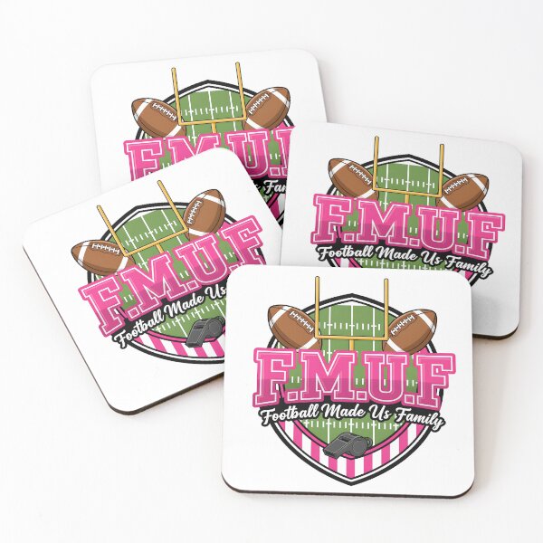 Item preview, FMUF Football Made Us Family Pink Typography Design designed and sold by jussraystoybox.