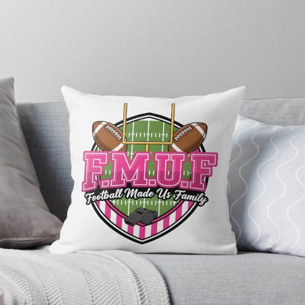 Item preview, FMUF Football Made Us Family Pink Typography Design designed and sold by jussraystoybox.