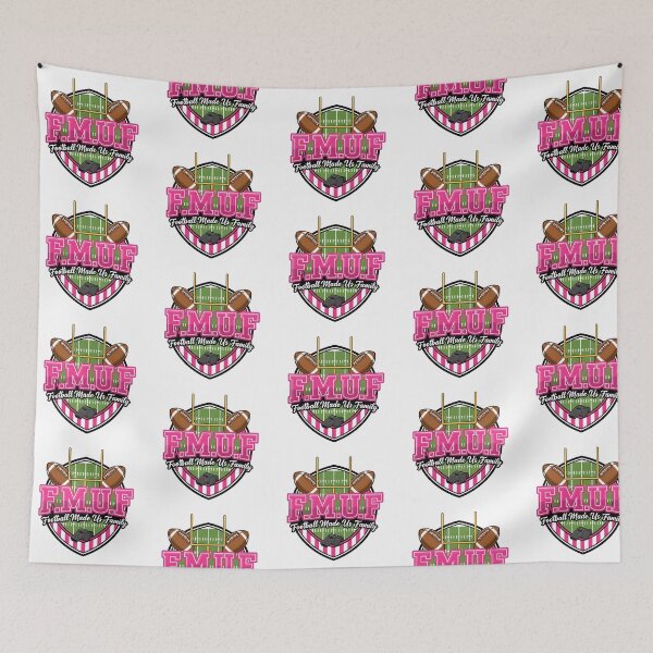 Item preview, FMUF Football Made Us Family Pink Typography Design designed and sold by jussraystoybox.